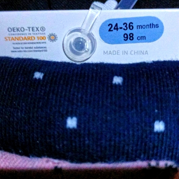 Primark-NWT- BLACK GIRLS DRESS WHITE HEARTS & 2PK NWT-TIGHTS - Picture 4 of 8